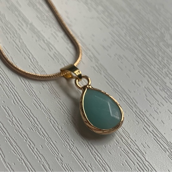 • NEW! Dainty Amazonite Necklace • - Picture 10 of 14